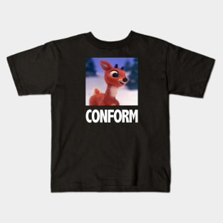 Rudolf the Conformist Reindeer Kids T-Shirt